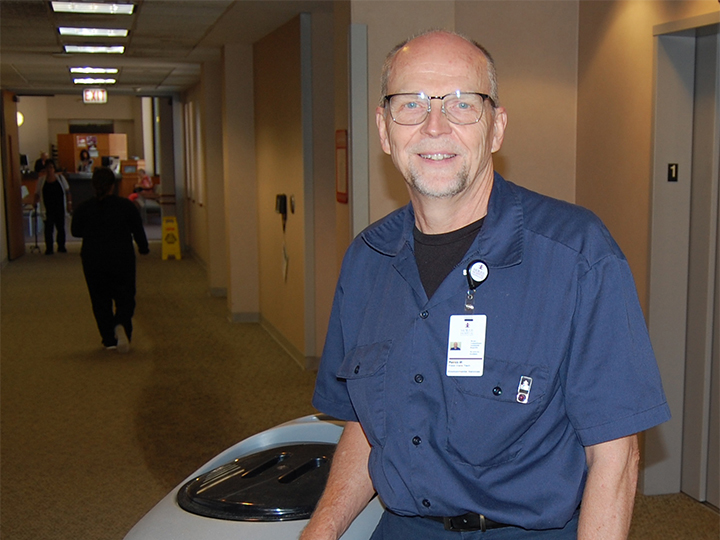 Morris Hospital Floor Technician Inspired to Pay it Forward