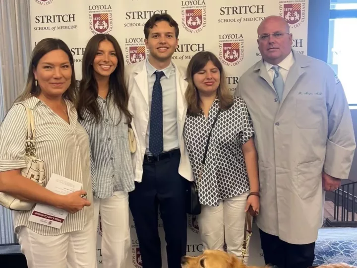 Morris Hospital Orthopedic Surgeon Participates in Son’s White Coat Ceremony